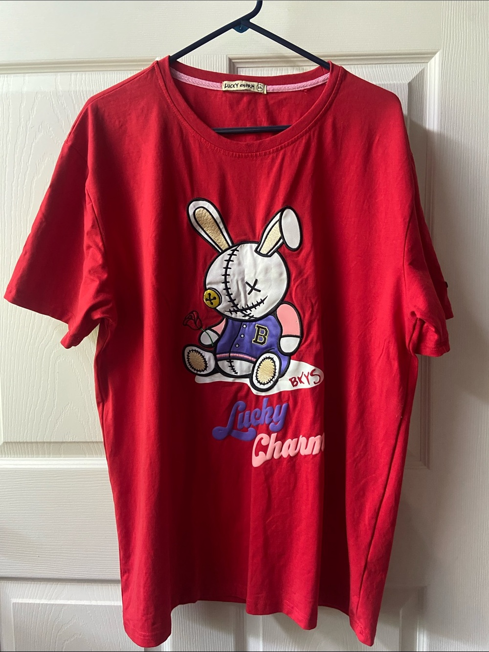 Lucky Charm Red Mens Graphic Tee XXL